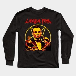 LINCOLN PARK Funny Metal Band Alternate Universe Parody (red) Long Sleeve T-Shirt